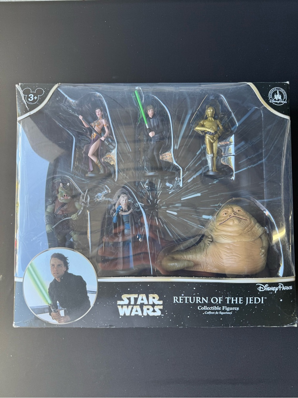 Disney Parks Star Wars Return of the Jedi 6 Figure Set Jabba Luke Leia Boxed